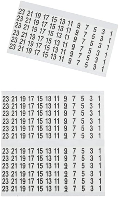 Klein Tools 56250 Wire Marker Book for Cable Management, Electric Panel Organization Wire Label Stickers, Numbered 1-48