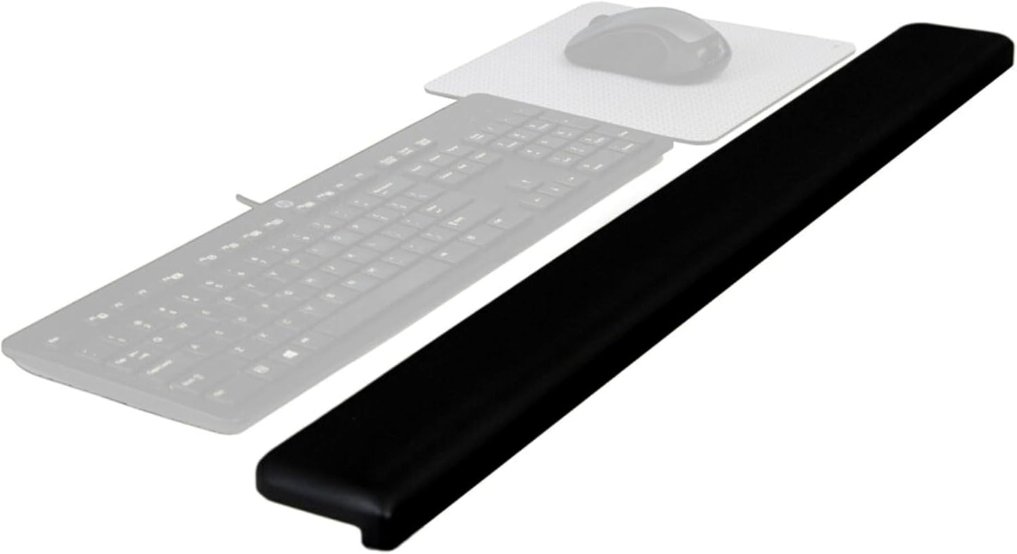 3M Gel Wrist Rest for Standing Desks, Wraps Around Edge of Desk for Comfort, Non-Slip Back Stays in Place (WR200B)
