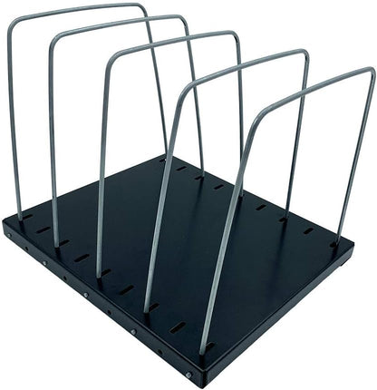 Huron Steel Wire Adjustable Vertical 8-Slot Desk File BinderOrganizer Storage