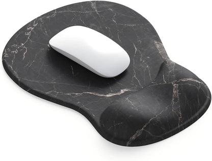 ErgoComfort Gel Wrist Rest Mouse Pad-Ergonomic Office Mousepad with Wrist Support-Non-Slip, Design Desk Accessories Mat for Home&Game Decor (09MochaSand Set)