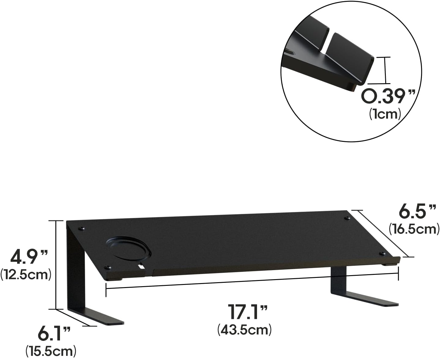 J JAKCUBE Design Tablet Drawing Stand, Desk Organizer Smartphone Book Stand, Black Metal Phone Charging Docking Station Reading Display Holder Organizer, Document Copy Notebook Holder -MK294E