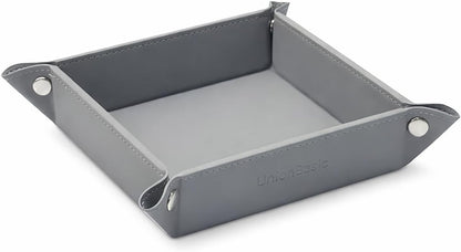 UnionBasic Medium Valet Tray, Jewelry Tray for Rings Watches Earrings, Entryway Catchall Caddy for Coins Keys Change, Nightstand Bedside Valet Holder, Trays for Electronic Gadgets, Candy Pink Plus - Colors B