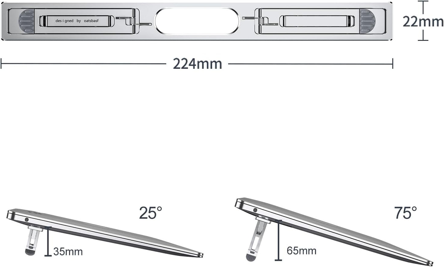 Laptop Stand for Desk,Laptop Cooling Stand,Keyboard Riser, Ergonomic Laptops Elevator for Desk, Laptop Riser Compatible with MacBook Air Pro, with Dell, with HP, More 10-15.6” Laptops