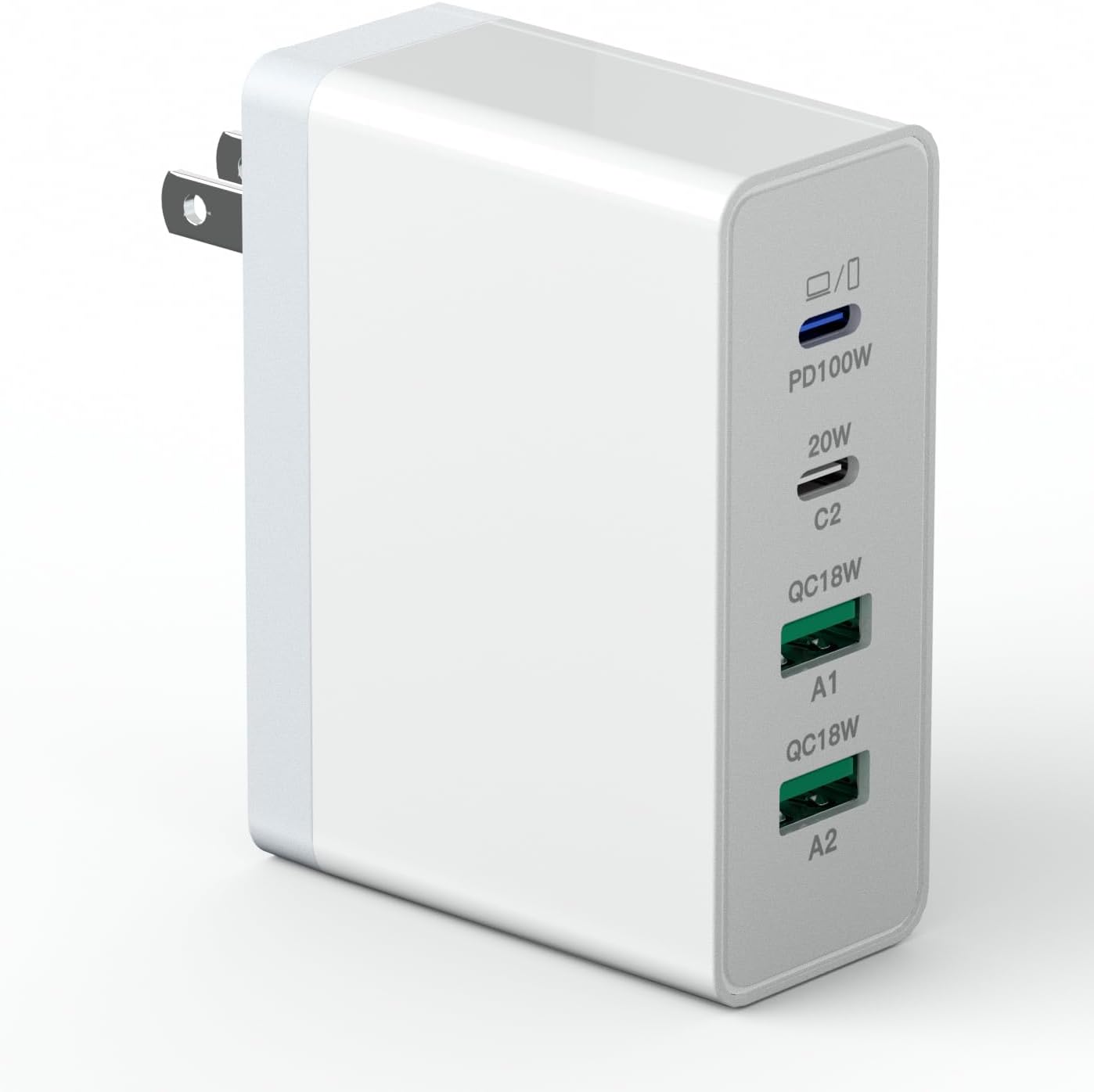 USB C Charger,10 Ports USB Charging Station with 6 Ports USB-C, Desktop 50W Multi Ports Charger Compatible with iPhone 12/13/14/15/16/Galaxy S22/S23/S24/S25/Tablet/Watch/Headphones