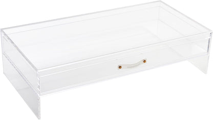 russell+hazel Acrylic Compartment Bloc, 12” x 4” x 1.5," 3 Moveable Dividers, 1 Count, 98141