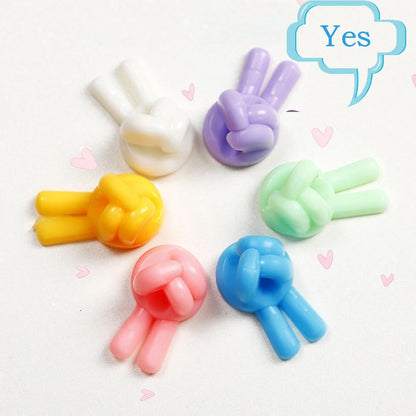 42Pcs Creative Silicone Thumb Up Wall Hook, Self Adhesive Cable Clips, Funny Cord Holders for Cables, Wall Decoration Hook Home/Office Data Cable Clip Wire Desk Organizer