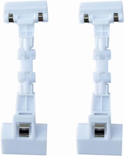 Paper Holder for Typing,Clip Copy Holder for Computer Monitor,Document Desk Clamp, Pack of 2 (White)