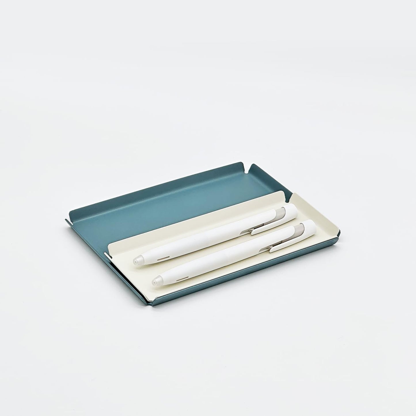 Aluminum Organizer Tray for Desk & Entryway - Minimalist Metal Catchall for Keys, Jewelry, Wallet | A7 Tall, Azure | by PROGETTO2.70