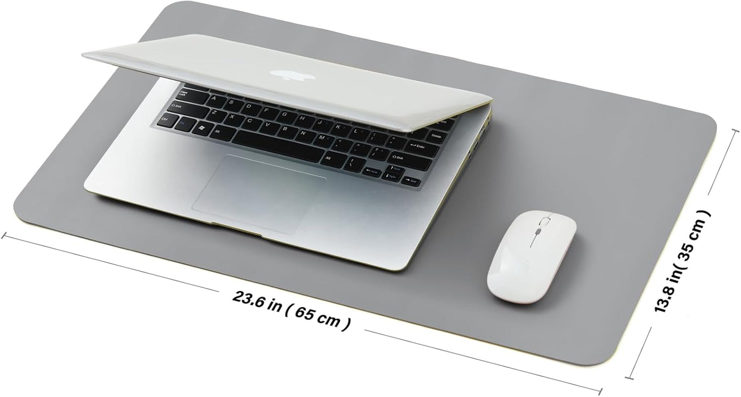 Cork Desk Mat - Dual-Sided Desk Pad for Office and Home - Desk Organization and Accessories - Ideal for Large Mouse Pad and Desk Mats on Top of Desks(Dark Green,90cmx 43cm)