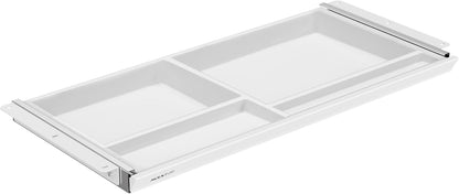 Mount-It! Under Desk Drawer with 4 Compartments, Deep Low-Profile Slide-Out Storage Organizer, 25.8″ x 12.5″ x 1.6″, Smooth Glide Pull-Out Tray for Traditional & Single Motor Standing Desks, Black