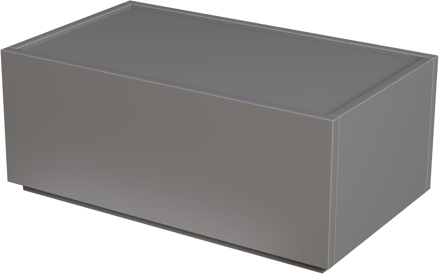 Svimi Modular Stackable Drawers, Modern Nightstand Modular Storage Bins - Storage Cabinet, Bedside Table, Sofa End Table for Living Room Hallway Entryway Grey Small Set 1