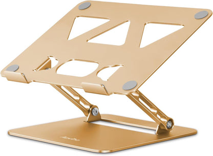Aoviho Adjustable Laptop Stand for Desk,Portable Laptop Stand Holder and Riser,Foldable Aluminum Notebook Computer Stands for MacBook Air Pro HP Lenovo Dell Samsung Chromebook, 10-15.6 inch, Purple
