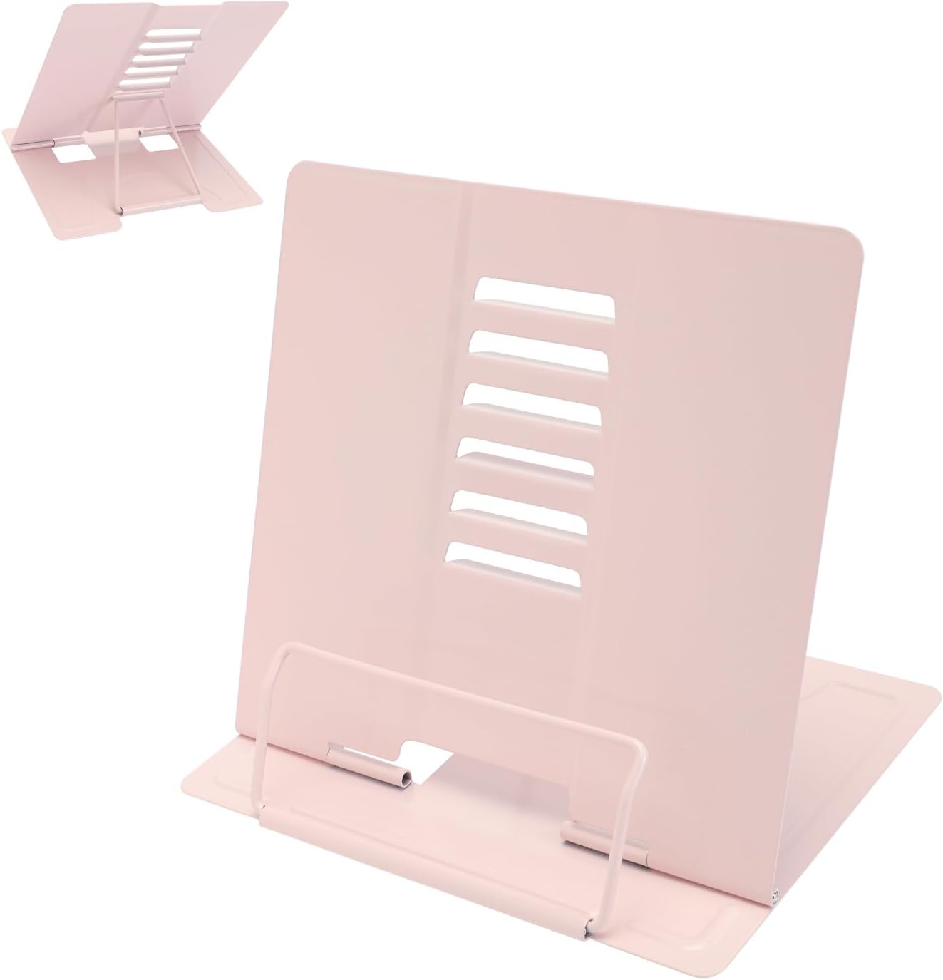 Camelmother Metal Book Holder Adjustable Book Stand for Reading