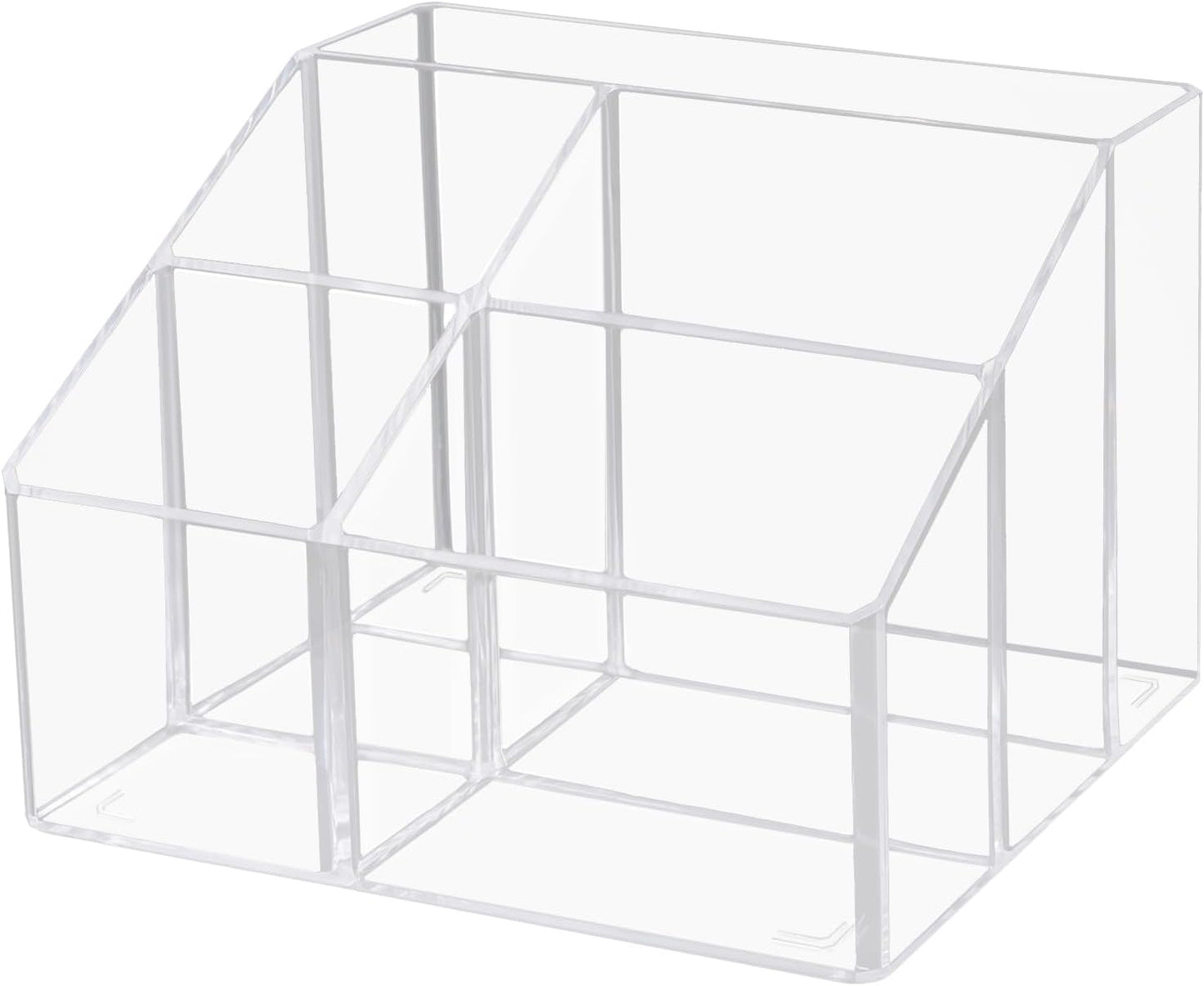 HSYMQ Acrylic Desk Organizers, Clear Pen Holder and Pencil Holder Display Stand for Office, School and Home