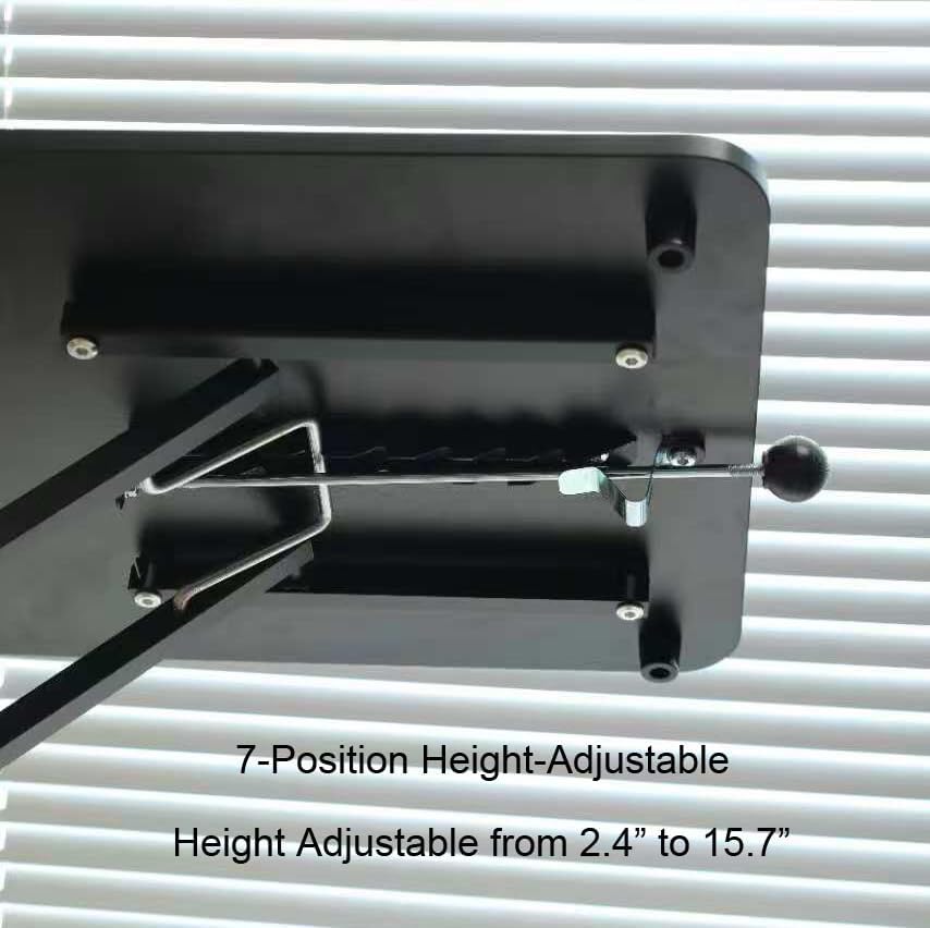 VebaCidi Height Adjustable Sit to Stand Desk Riser, Compact Standing Desktop Converter for Monitor or Laptop, Black
