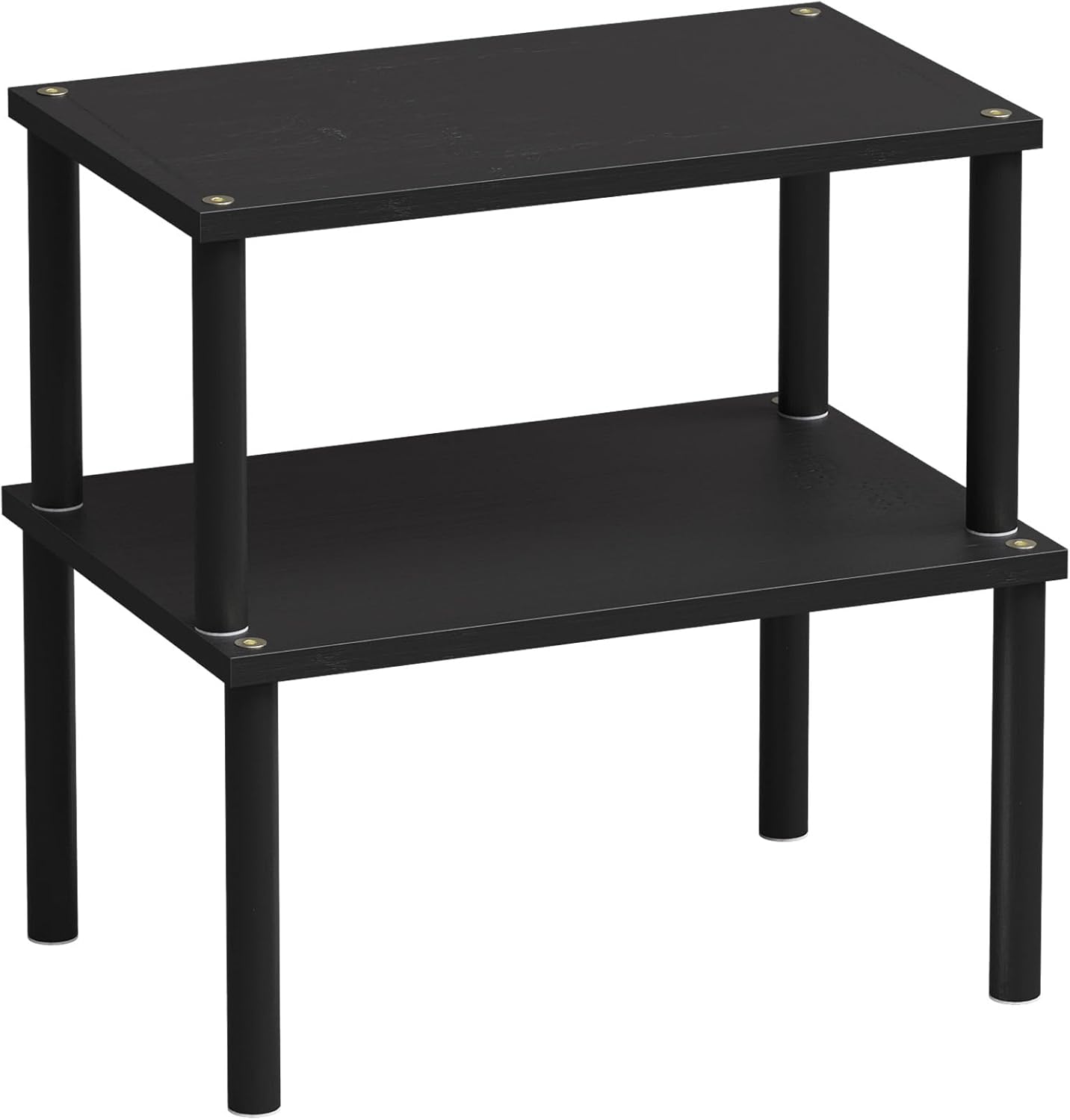VERTORGAN Cabinet Organizer Shelf(Set of 2),Kitchen Counter Shelves,Bamboo Stackable Expandable Spice Rack Countertop(Medium)