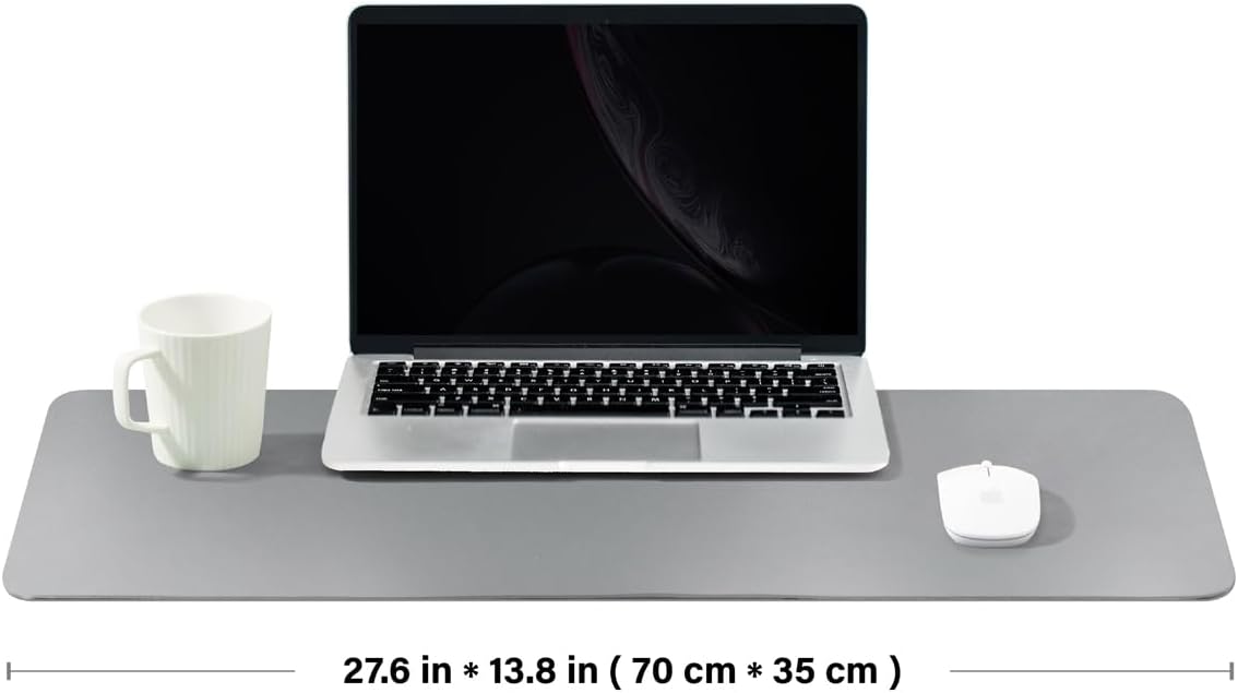 Cork Desk Mat - Dual-Sided Desk Pad for Office and Home - Desk Organization and Accessories - Ideal for Large Mouse Pad and Desk Mats on Top of Desks(Dark Green,90cmx 43cm)