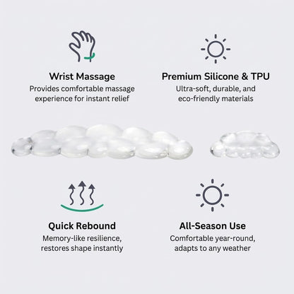 Ultimate Cute Ergonomic Wrist Rest – Instant Relief, Cloud-Like Comfort, Premium Silicone & TPU, Ultra-Soft, Durable, Gift-Boxed for Office, Study, Gaming & More