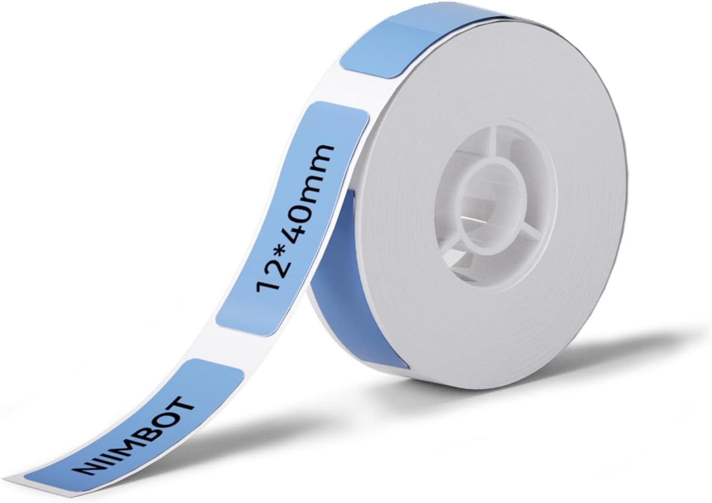 NIIMBOT White Cable Labels Maker Tape for D11/D110/D101 Label Maker, 0.49'' x 4.29''(12.5mm x 109mm), Thermal Label Tape for Home Office Labeling Tape Replacement