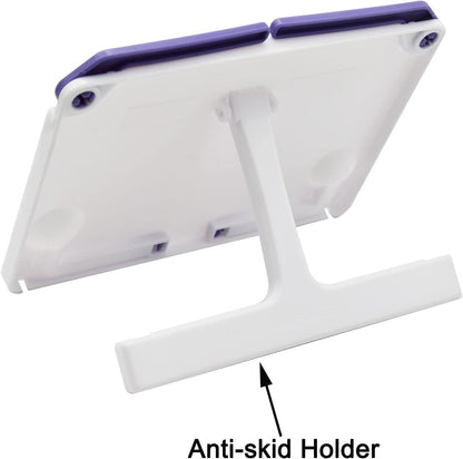Maydahui Mini Desktop Book Stand Portable Foldable Lightweight Book Rest for Music Score Cookbook Tablet (Max Size 12 X 6 Inches) Ergonomic Reading Posture