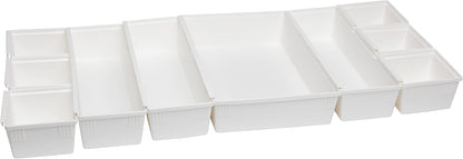 Dial Industries B689K Drawer Organizer Tray Set, Black