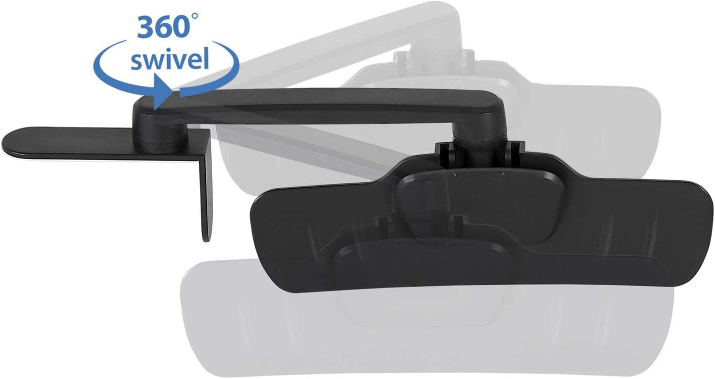 Mount-It! Monitor Document Holder Clip - Paper and Copy Holder Attachment for Typing with 3M Adhesive Sticker, Swivel 360 Degrees, Left and Right Side Mounting (MI-9005)
