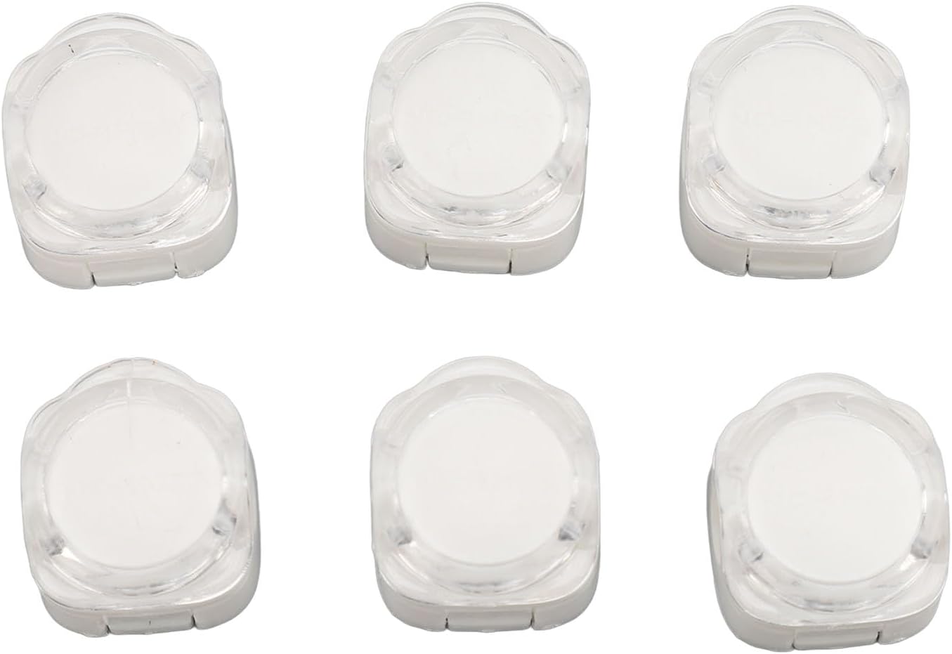 Zerodis 6 Pcs Magnetic Cable Organizer Desk Cable Keeper Wire Holder Cord with 7.5mm Slot Traceless Acrylic Adhesive Tape for Phone Charging USB Computer Power Cables (White)