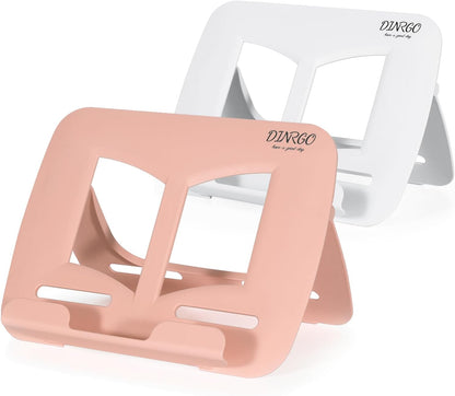 Portable Book Stand Book Holder Book Rest for Kids Reading Hands Free Cookbook Holder Textbook Stands Music Stand Lightweight Waterproof Book Stand Gifts School Supplies (Purple 11.82" *8.26")