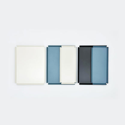 Aluminum Organizer Tray for Desk & Entryway - Minimalist Metal Catchall for Keys, Jewelry, Wallet | A7 Tall, Azure | by PROGETTO2.70