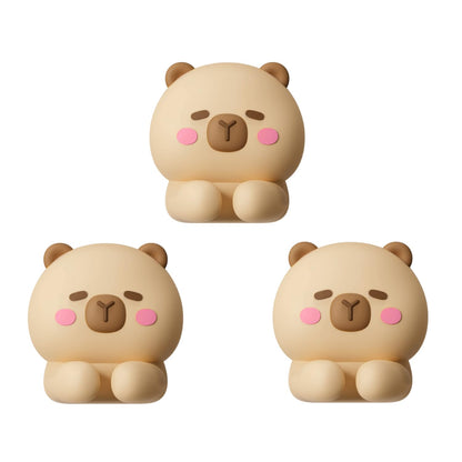 Capybara Cable Organizer, Adorable Animal-Shaped Cable Clips, Desk Cable Management Cord Holder for Home and Office, Cute Wire Clips for Headphones, Chargers, USB Cables (3-Pack)