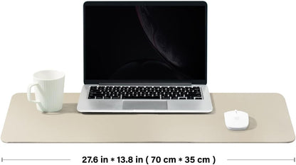 Cork Desk Mat - Dual-Sided Desk Pad for Office and Home - Desk Organization and Accessories - Ideal for Large Mouse Pad and Desk Mats on Top of Desks(Dark Green,90cmx 43cm)