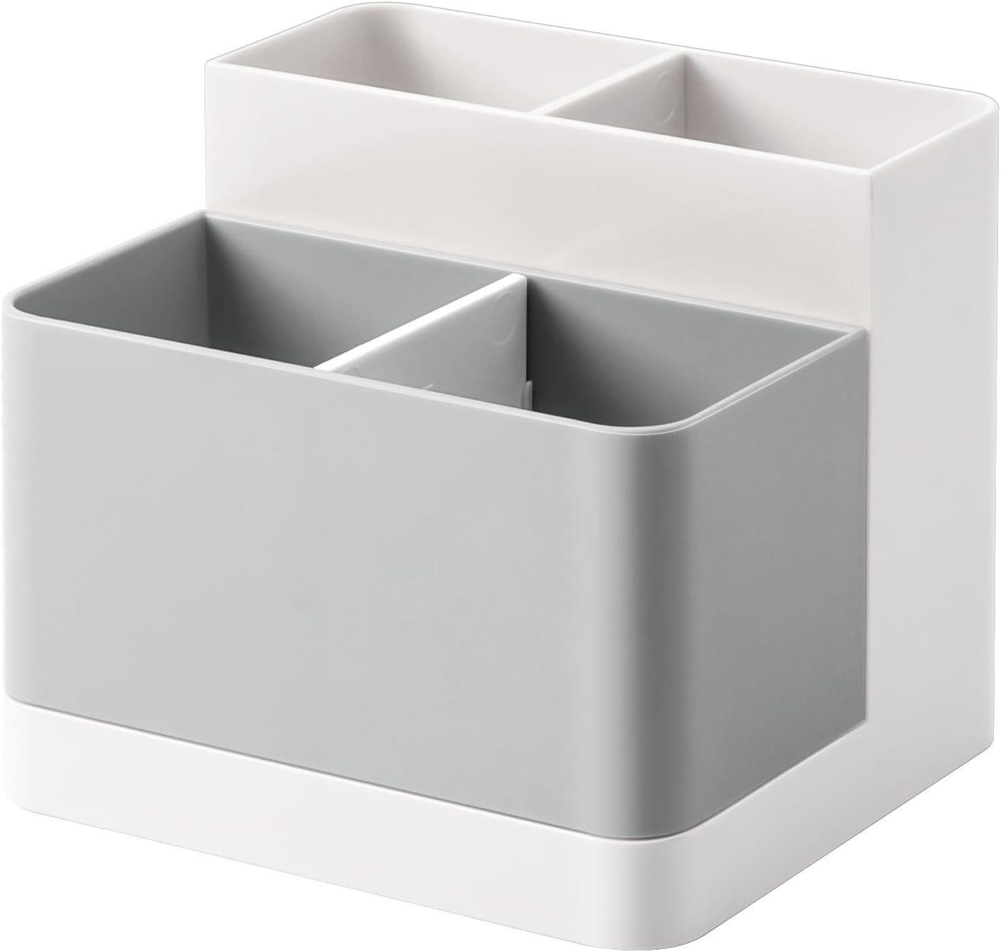 Poeland Desktop Storage Organizer, Pen and Pencil Cases Boxes, Pen or Pencil Holder Box Container for Desk, Office Supplies, Vanity Table Tan
