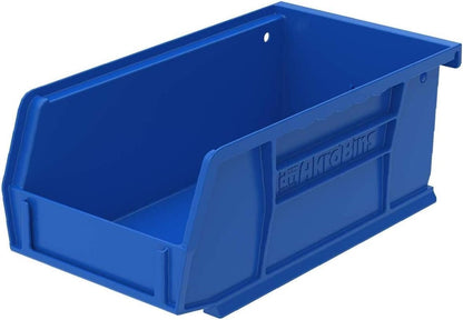 Akro-Mils 30220 AkroBins Plastic Storage Bins, Space-Saving Stackable Bins for Garage, Pantry, Craft Organization, 7" x 4" x 3", Yellow, 24-Pack