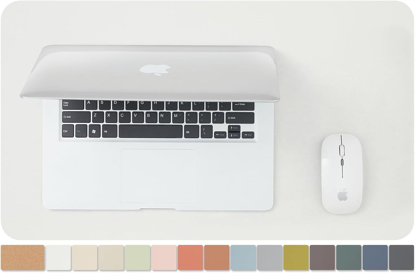 Cork Desk Mat - Dual-Sided Desk Pad for Office and Home - Desk Organization and Accessories - Ideal for Large Mouse Pad and Desk Mats on Top of Desks(Dark Green,90cmx 43cm)