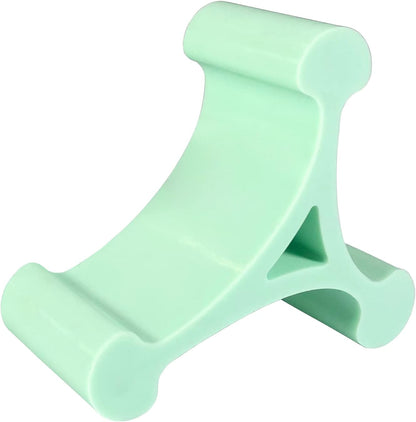 Skalene Phone Stand - 100% Silicone Rubber, Adjustable Phone Holder, Prop, Rest - Desk, Office, Home, Kitchen Accessory (Stealth Black)