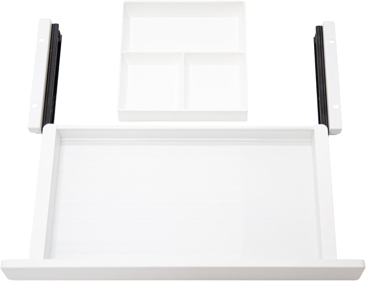 Under Desk Storage Drawer, 15.5Inch Shallow Under Desk Drawer Organizer