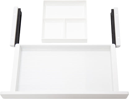 Under Desk Storage Drawer, 15.5Inch Shallow Under Desk Drawer Organizer