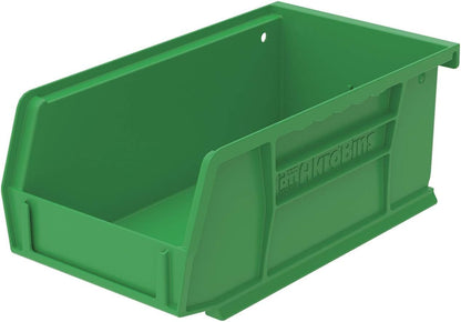 Akro-Mils 30220 AkroBins Plastic Storage Bins, Space-Saving Stackable Bins for Garage, Pantry, Craft Organization, 7" x 4" x 3", Yellow, 24-Pack