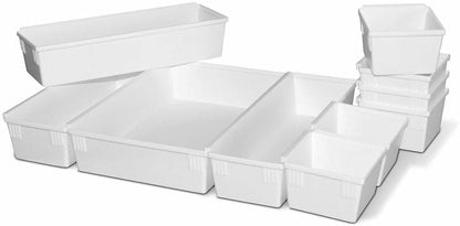 Dial Industries B689K Drawer Organizer Tray Set, Black