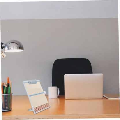 MAGICLULU Adjustable Document Stand Plastic Paper Holder Vertical Desktop Copy Stand Reading Rack for Office and Home Use Light Gray