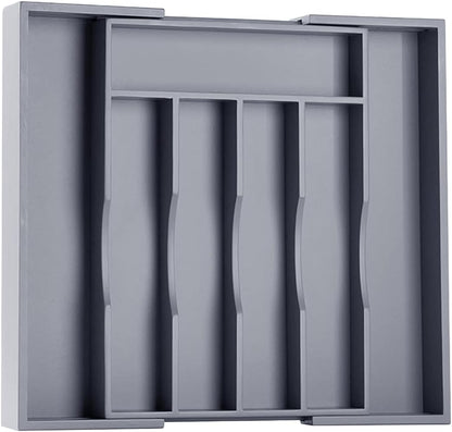 Kitchen Silverware Drawer Organizer and Storage Flatware Cutlery Utensil Holder Spice Rack Containers Bathroom Counter Cabinet Office Desk Makeup Drawer Tray Kitchen and Dining Tools Decor Accessories