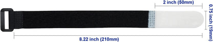 Mr-Label -1/2" Write on Cinch Straps - Reusable Fastening Cable Ties - Identify Quickly Cord Labels – Cable Organizer- for Data Centers|Telecom|MRO| Audio/Video Applications (20)