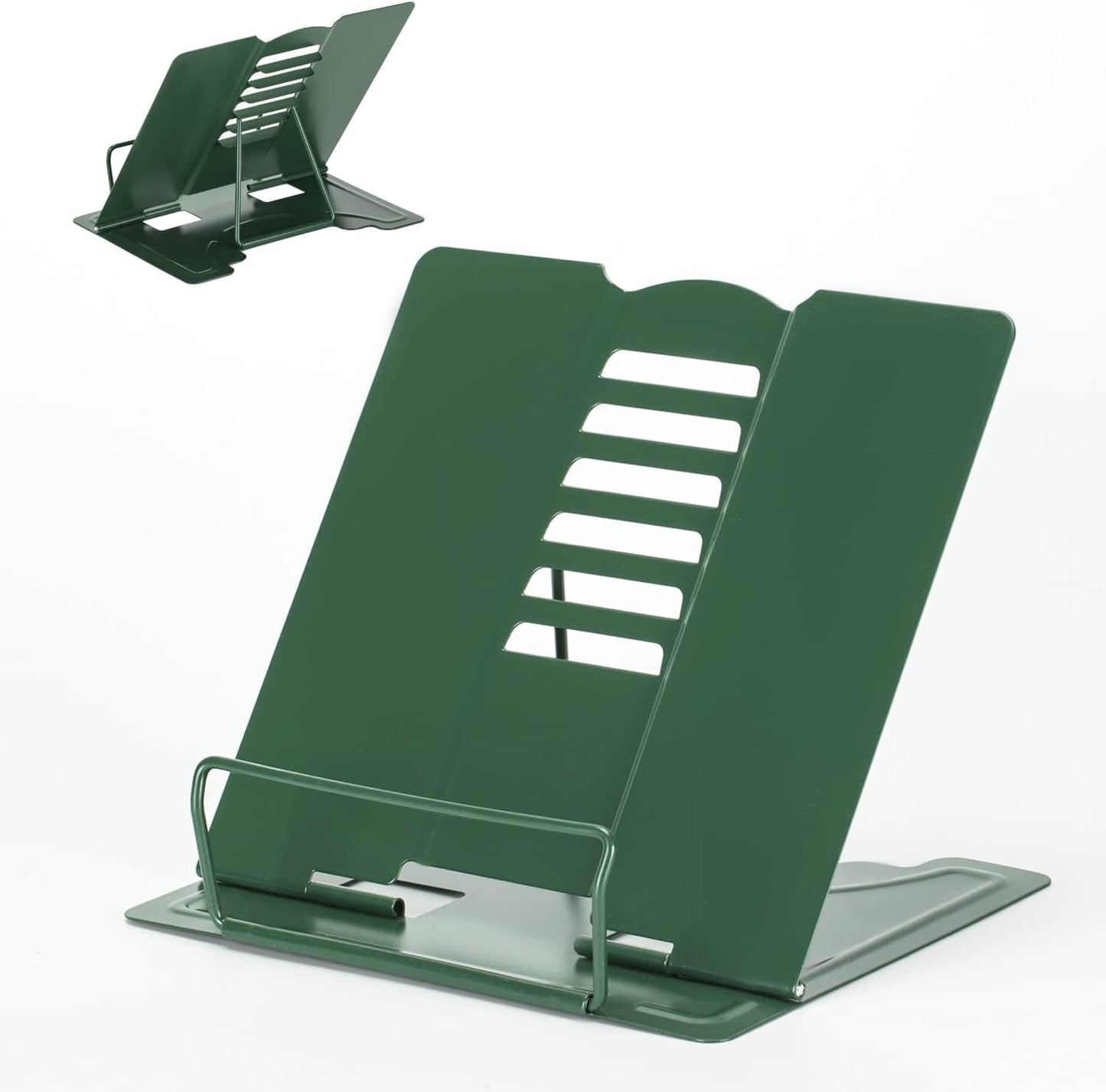 Camelmother Metal Book Holder Adjustable Book Stand for Reading