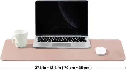 Cork Desk Mat - Dual-Sided Desk Pad for Office and Home - Desk Organization and Accessories - Ideal for Large Mouse Pad and Desk Mats on Top of Desks(Dark Green,90cmx 43cm)