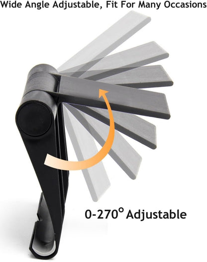 Adjustable Foldable Cell Phone Stand for Desk, Compatible with Most Smartphones and Tablets, Fits Devices up to 10 Pounds