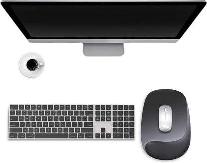 Wrist Rest for Keyboard and Mouse, Ergonomic Gel Computer Keyboard Wrist Rest with Memory Foam, Keyboard Wrist Support Pad for Long Hours of Work, Gaming, Studying-Relieve Wrist Pain