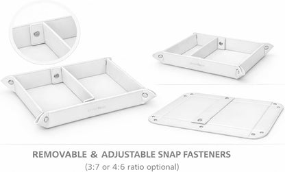 UnionBasic Medium Valet Tray, Jewelry Tray for Rings Watches Earrings, Entryway Catchall Caddy for Coins Keys Change, Nightstand Bedside Valet Holder, Trays for Electronic Gadgets, Candy Pink Plus - Colors A