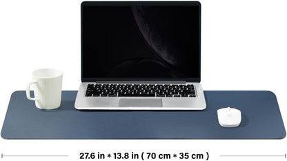 Cork Desk Mat - Dual-Sided Desk Pad for Office and Home - Desk Organization and Accessories - Ideal for Large Mouse Pad and Desk Mats on Top of Desks(Dark Green,90cmx 43cm)