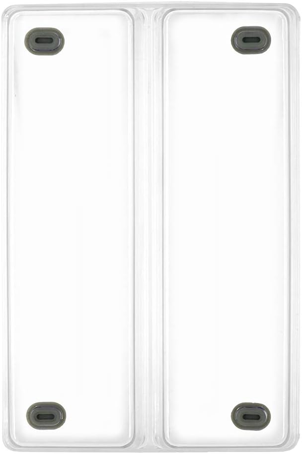 Glad Drawer Organizer Bin, 15x9 - Divided Clear Plastic Storage Tray for Junk Drawers, Kitchen Utensils, Bathroom Vanity, and Organizing Pantry - BPA Free, Food Safe, Non Slip