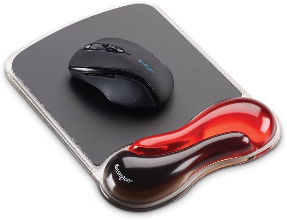 Kensington Duo Gel Mouse & Keyboard Wrist Rest Bundle Set, Ergonomic Keyboard and Mouse Pad With Wrist Support, Keyboard Wrist Rest, Computer Keyboard Pad, Cooling Gel, Non-Skid Backing, Blue K52920WW